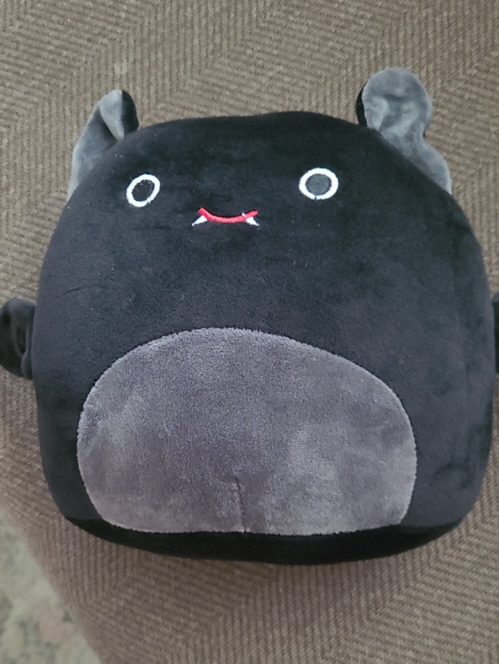 Stuffed Squishmallow Black Bat "Emily" Approx 10" - NWOT